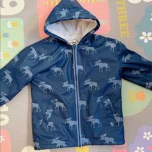 Pre owned Hatley raincoat with fleece lining 4T